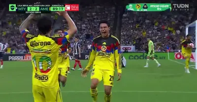 Captura de TUDN del gol de Juárez
