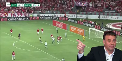 Captura de TUDN del gol de Lira