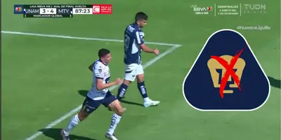 Captura de TUDN del gol de Martínez