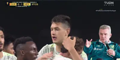 Captura de TUDN del gol de Montes