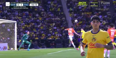 Captura de TUDN del gol de Pachuca