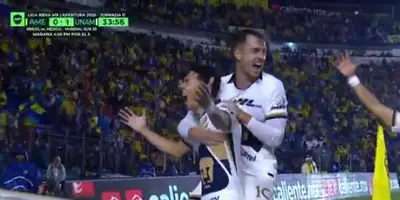 Captura de TUDN del gol de Pumas