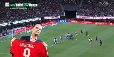 Captura de TUDN del gol de Raúl