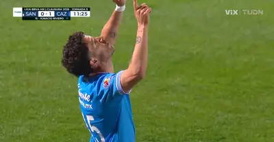 Captura de TUDN del gol de Rivero