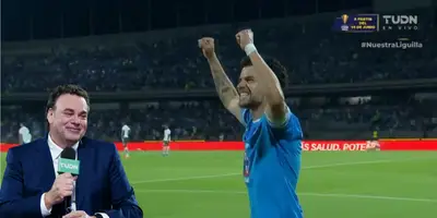 Captura de TUDN del gol de Rivero