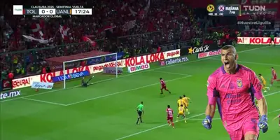Captura de TUDN del gol de Vega