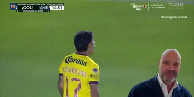 Captura de TUDN del gol de Zendejas
