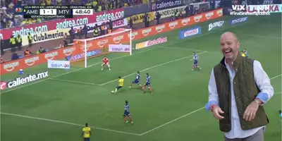 Captura de TUDN del gol de Zendejas