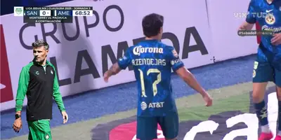 Captura de TUDN del gol de Zendejas