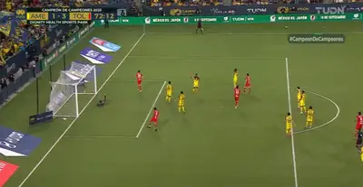 Captura de TUDN del tercer gol de Toluca