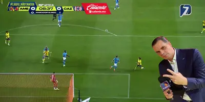 Captura de TV Azteca del América vs Cruz Azul