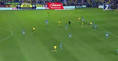 Captura de TV Azteca del América vs Cruz Azul