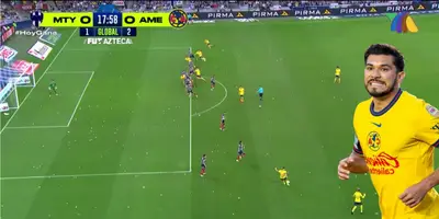 Captura de TV Azteca del gol anulado a Henry