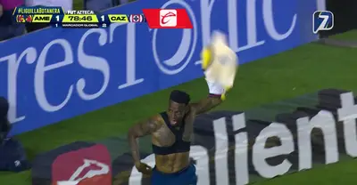 Captura de TV Azteca del gol de Borja
