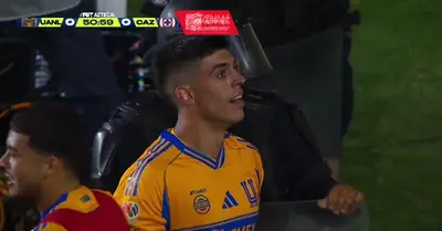 Captura de TV Azteca del gol de Brunetta