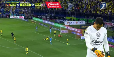 Captura de TV Azteca del gol de Faravelli