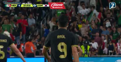 Captura de TV Azteca del gol de Raúl