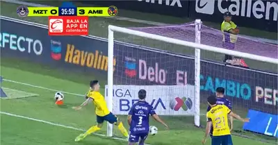 Captura de TV Azteca, del gol de Rodríguez