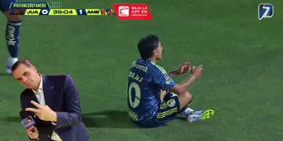 Captura de TV Azteca del gol de Zendejas