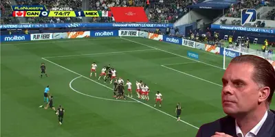 Captura de TV Azteca del golazo de Raúl
