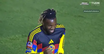 Captura del Club América gol de Allan