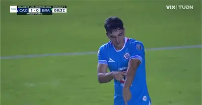 Captura del gol de Faravelli, tomada de TUDN