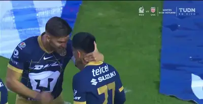 Captura del gol de Pumas, tomada de TUDN