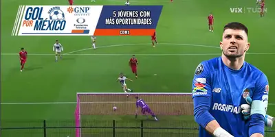 Captura del gol de Pumas, tomada de TUDN