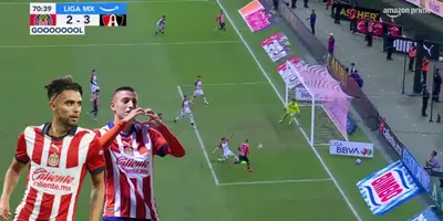 Captura tomada de Liga MX del gol de Alvarado.