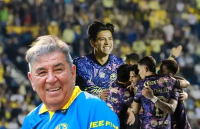 Carlos Reinoso y Víctor Dávila celebrando/ Foto Club América.