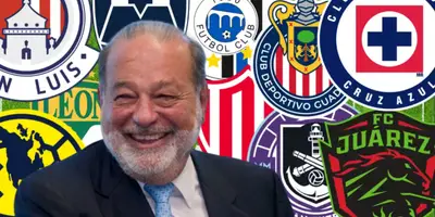 Carlos Slim junto a clubes de la Liga MX / FOTO FORBES MÉXICO