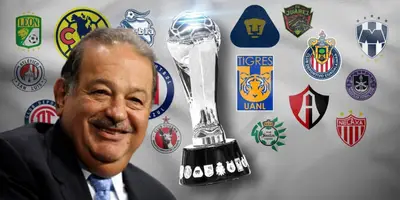 Carlos Slim junto a clubes de la Liga MX / FOTO IMPULSA POPULAR