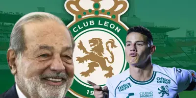 Carlos Slim junto a James Rodríguez / FOTO ÁMBITO