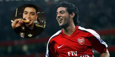 Carlos Vela junto a Gilberto Mora / FOTO E CONSULTA