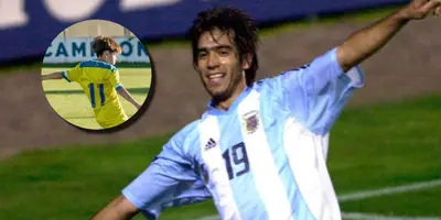 César Delgado junto a Santiago Delgado / FOTO TYC SPORTS