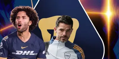 César Huerta junto a Fernando Gago / FOTO TV AZTECA