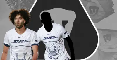 César Huerta junto a jugador incógnito de Pumas / FOTO MEXSPORT