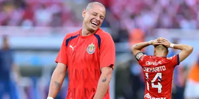 CH14 en calentamiento con Chivas. Foto: ESTO