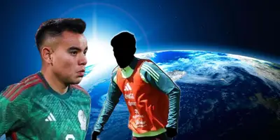 Charly Rodríguez junto a futbolista incógnito del Tri / FOTO INSTAGRAM