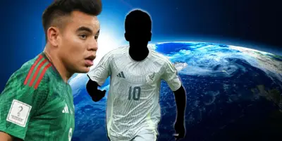 Charly Rodríguez junto a futbolista incógnito del Tri / FOTO INSTAGRAM