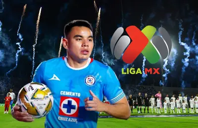 Charly Rodríguez y logo de Liga MX/ Foto Caliente TV.