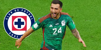 Chávez en partido con el Tri. Foto: Infobae