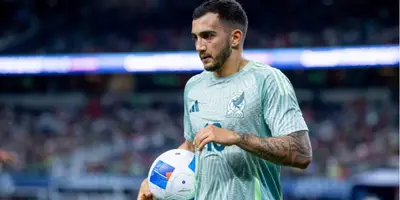 Chávez en partido con el Tri. Foto: Transfermarkt