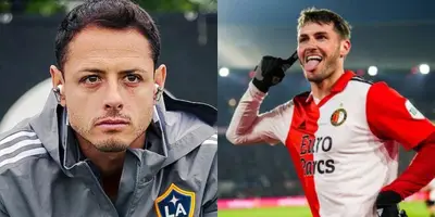 Chicharito se alegró de lo que está haciendo Santi en el Feyenoord y pide que no haya comparaciones.