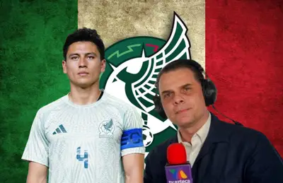 Christian Martinoli y Ramón Juárez a su lado/ Foto Todo Sport.