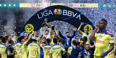 Club América festejando el título del Clausura 2024. Foto: One Football