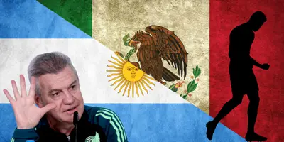 Collage de bandera argentina con mexicana, tomado de Centro Civitas