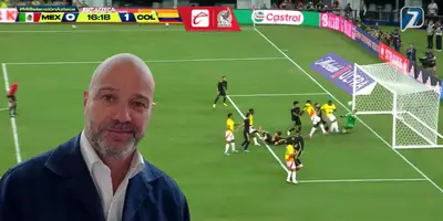 Colombia ya le está ganando a la Selección Mexicana con gol de Lucumi, el cual, según Luis García, fue error de Luis Ángel Malagón.