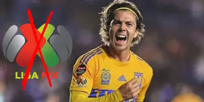 Córdova celebrando gol con Tigres. Foto: Récord