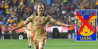 Córdova en partido con Tigres. Foto: Fútbol Total